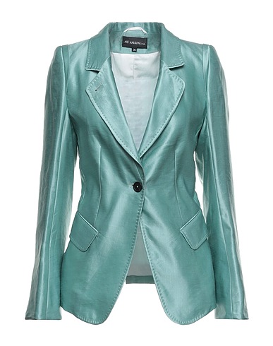 ANN DEMEULEMEESTER Blazer Turquoise 55% Linen, 45% Cupro