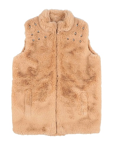 PINKO UP Teddy Coat Beige 100% Polyester