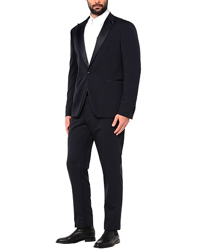 TAGLIATORE Suits Midnight blue 98% Virgin Wool, 2% Elastane