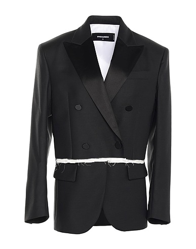 DSQUARED2 Blazer Black 65% Virgin Wool, 35% Silk