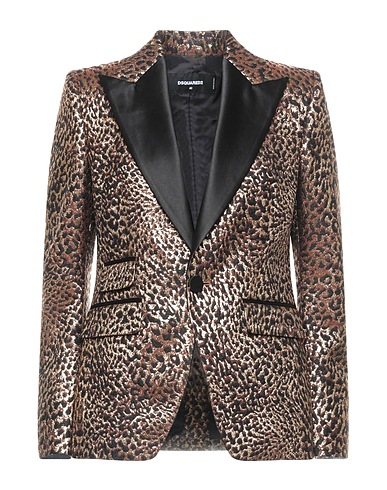 DSQUARED2 Blazer Gold 39% Polyester, 29% Viscose, 24% Acetate, 8% Polyamide, Silk