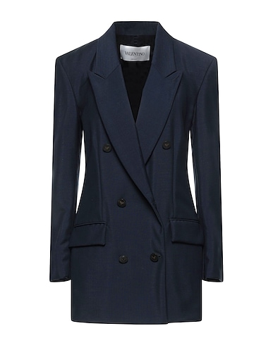 VALENTINO GARAVANI Blazer Midnight blue 60% Mohair wool, 40% Wool