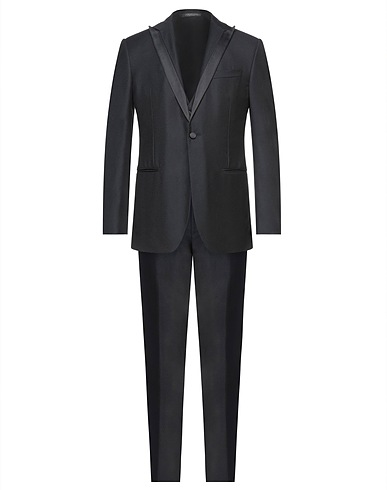 CORNELIANI Suits Black 100% Virgin Wool