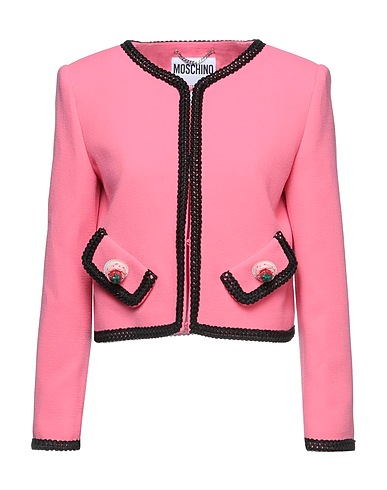 MOSCHINO Blazer Pink 93% Virgin Wool, 5% Polyamide, 2% Elastane