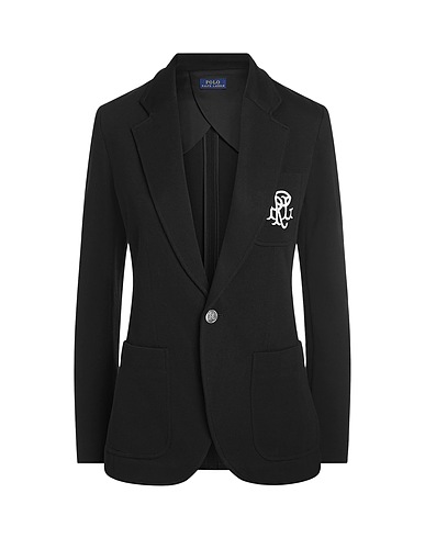 POLO RALPH LAUREN テーラードジャケット ブラック コットン 60% / レーヨン 40%
