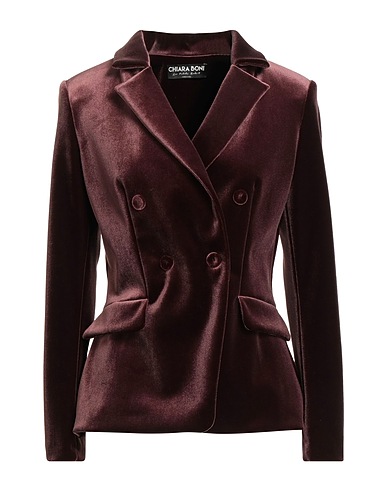 CHIARA BONI LA PETITE ROBE Blazer Dark brown 45% Polyester, 35% Polyamide, 20% Elastane