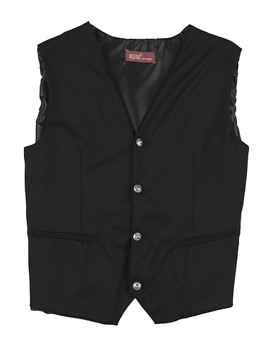SQUAD² Suit vest Black 62% Polyester, 35% Viscose, 3% Elastane