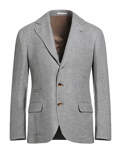 BRUNELLO CUCINELLI Blazers Grau 92% Kaschmir, 8% Seide