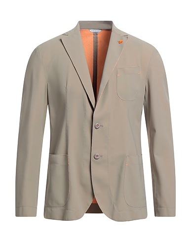MANUEL RITZ Blazer Khaki 90% Polyamide, 10% Elastane