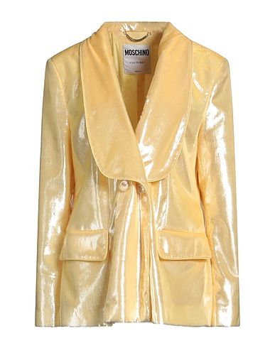 MOSCHINO Giacca COUTURE Giallo pastello 100% Poliestere