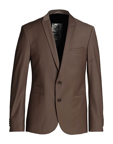 DRYKORN Blazer Chocolate brown 53% Polyester, 43% Wool, 4% Elastane