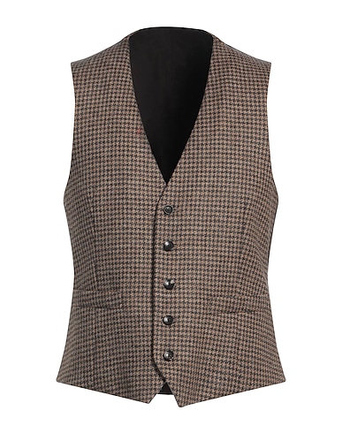 LARDINI Anzugweste Braun 100% Wolle