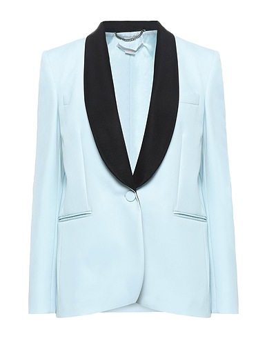 STELLA McCARTNEY Blazer Sky blue 97% Wool, 3% Elastane