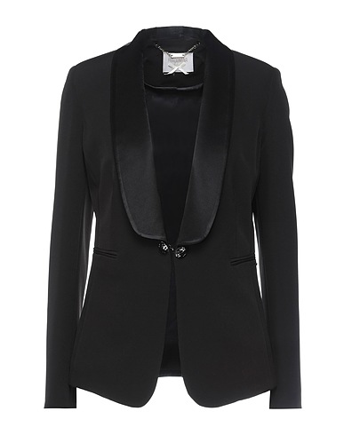 FRACOMINA Blazer Black 90% Polyester, 10% Elastane