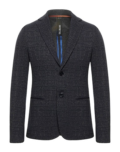 DISTRETTO 12 Blazer Midnight blue 48% Cotton, 27% Viscose, 13% Polyester, 12% Polyamide