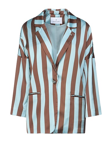 MANUEL RITZ Blazer Sky blue 100% Polyester