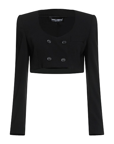 DOLCE&GABBANA Blazer Black 98% Virgin Wool, 2% Elastane