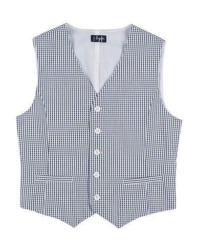 IL GUFO Waistcoat Blue 100% Cotton