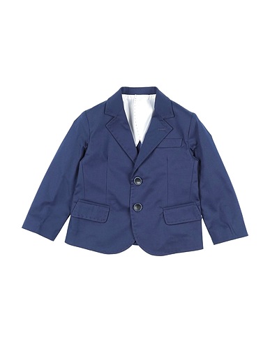 MANUELL & FRANK Blazer Midnight blue 98% Cotton, 2% Elastane