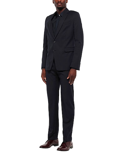 DRIES VAN NOTEN Suits Midnight blue 56% Cotton, 44% Wool