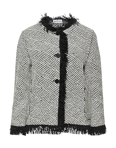 BRUNO MANETTI Blazer Black 95% Cotton, 5% Polyamide