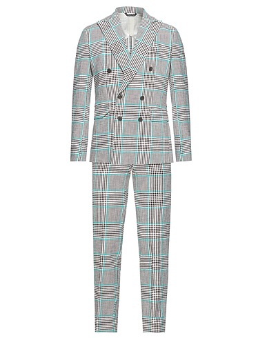 BRIAN DALES Suits Dark brown 100% Cotton