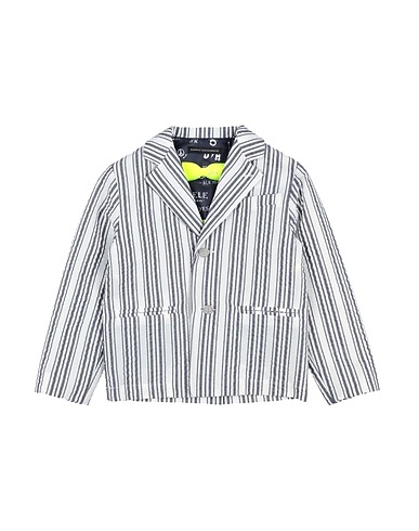 DANIELE ALESSANDRINI Blazer Blue 35% Polyester, 33% Cotton, 32% Polyamide