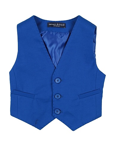 MANUELL & FRANK Panciotto Blu 98% Cotone, 2% Elastan