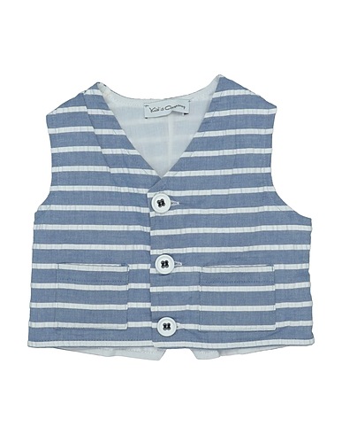 KID'S COMPANY Suit vest Sky blue 100% Cotton