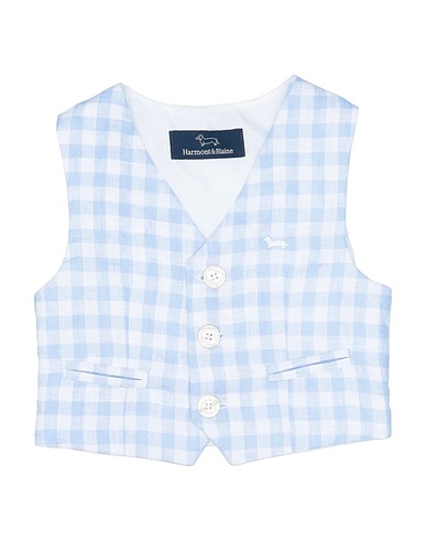 HARMONT & BLAINE Suit vest Sky blue 100% Linen
