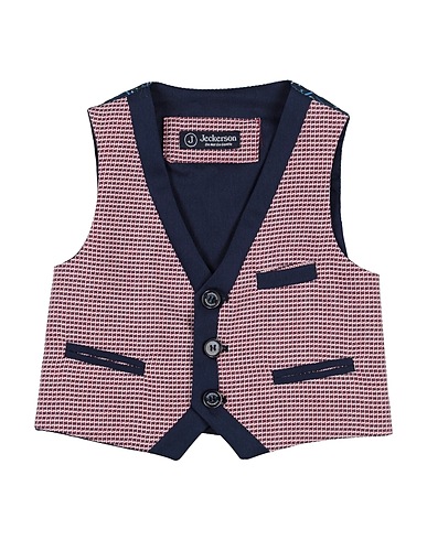JECKERSON Suit vest Midnight blue 70% Cotton, 30% Polyester