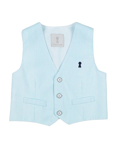 MYCLÒ SET Suit vest Turquoise 65% Cotton, 35% Polyester