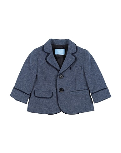 LANVIN Blazer Slate blue 100% Cotton