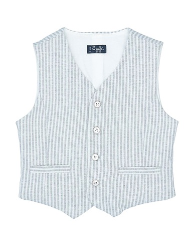 IL GUFO Panciotto Grigio chiaro 100% Cotone