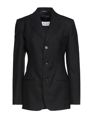 MAISON MARGIELA Blazer Black 70% Polyester, 30% Wool