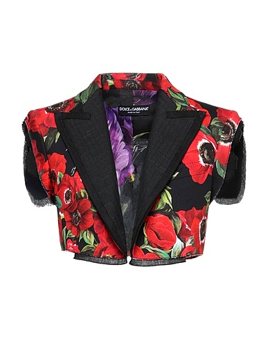 DOLCE&GABBANA Jackett Schwarz 97% Baumwolle, 3% Elastan, Wolle, Viskose
