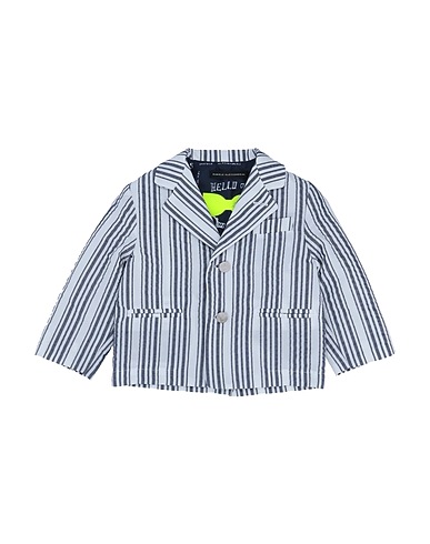 DANIELE ALESSANDRINI Blazer Slate blue 35% Polyester, 33% Cotton, 32% Acrylic