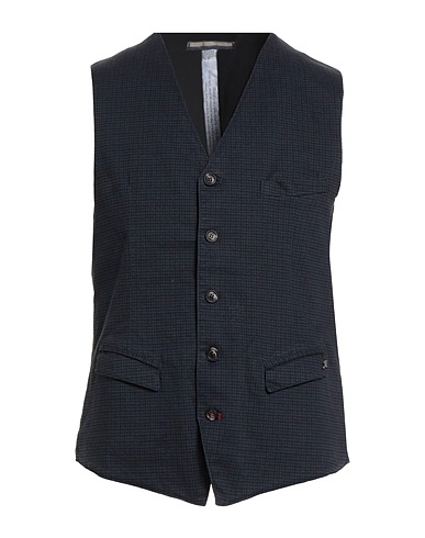 MASON'S Waistcoat Midnight blue 98% Cotton, 2% Elastane