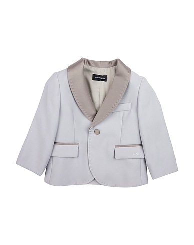 MONNALISA Blazer Light grey 70% Polyester, 30% Viscose