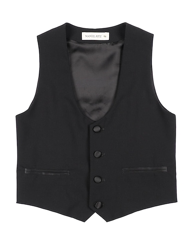 MANUEL RITZ Gilet de costume 68% Polyester, 28% Viscose, 4% Élasthanne