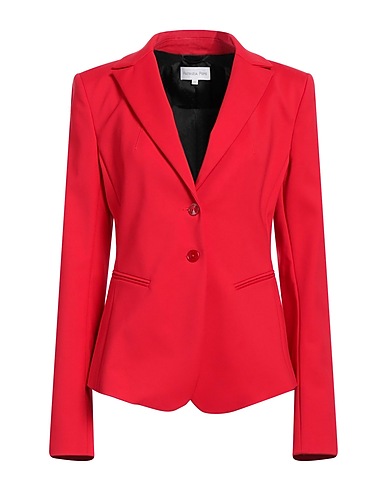 PATRIZIA PEPE Blazer Red 48% Cotton, 45% Polyamide, 7% Elastane