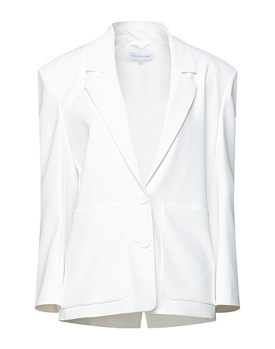 PATRIZIA PEPE Blazer BIANCO 92% Polyester, 8% Elastane