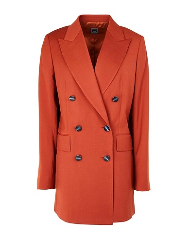 8 by YOOX Blazer Rust 54% Polyester, 44% Wool, 2% Elastane