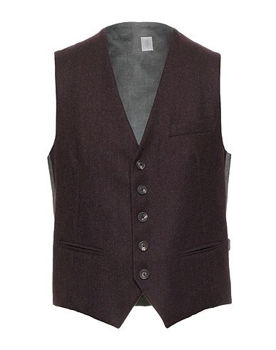 ELEVENTY Waistcoat Plum 96% Wool, 4% Cashmere