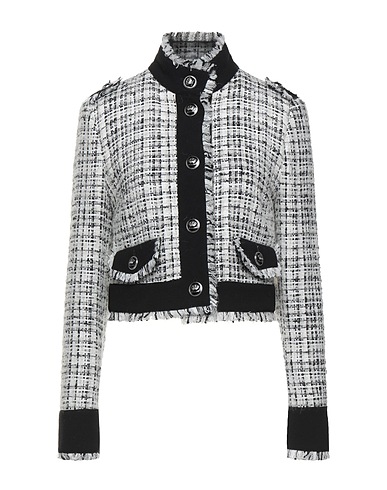 DOLCE&GABBANA テーラードジャケット ホワイト コットン 33% / 合成繊維 30% / ウール 25% / 毛（アルパカ） 6% / モヘヤ 6%