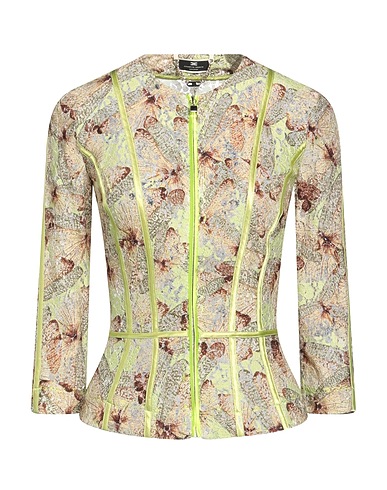 ELISABETTA FRANCHI Blazer Light green 80% Viscose, 20% Polyamide, Polyester