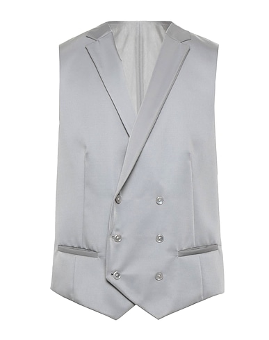 CC COLLECTION CORNELIANI Waistcoat Grey 54% Polyester, 46% Wool