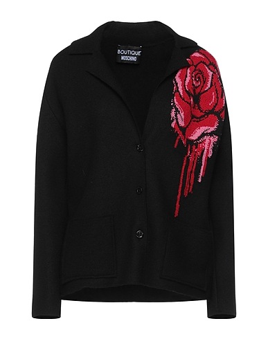 BOUTIQUE MOSCHINO Americana Negro 100% Lana Virgen