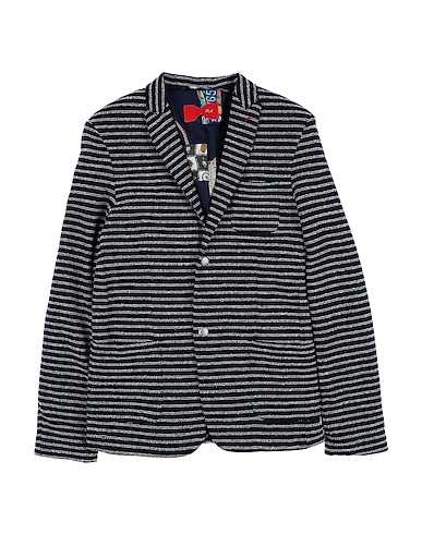 DANIELE ALESSANDRINI Blazer Midnight blue 80% Cotton, 20% Polyester