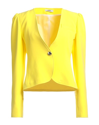 AMEN Blazer Yellow 70% Polyester, 24% Viscose, 6% Elastane